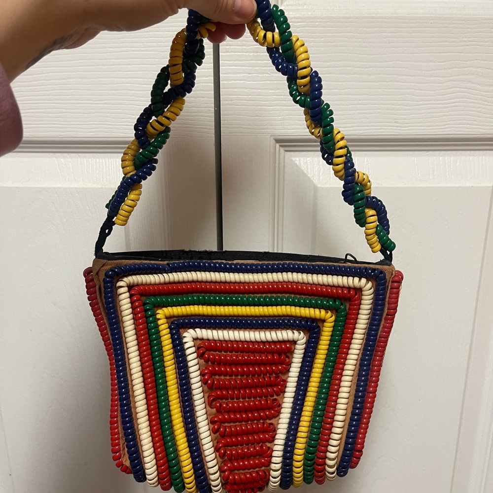 RARE VINTAGE 1940’s WWII Telephone Cord Purse/Handbag